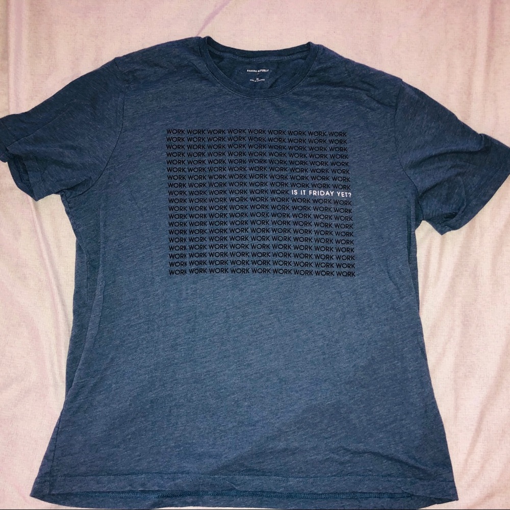 Banana Republic Men’s XL Blue T-shirt Print